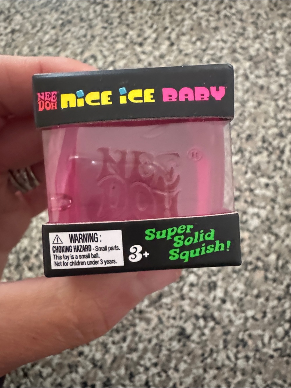 Nice Ice Baby Neon Pink Nee Doh Squish Toy